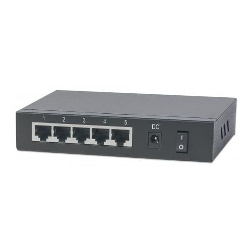  Intellinet 561082 PoE-Powered 5-Port Gigabit Switch with PoE Passthrough