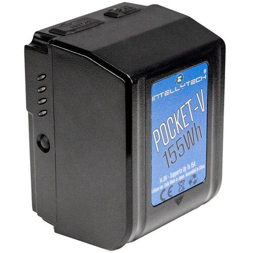  Intellytech Pocket-V 14.8V 155Wh Lithium-Ion V-Mount Battery