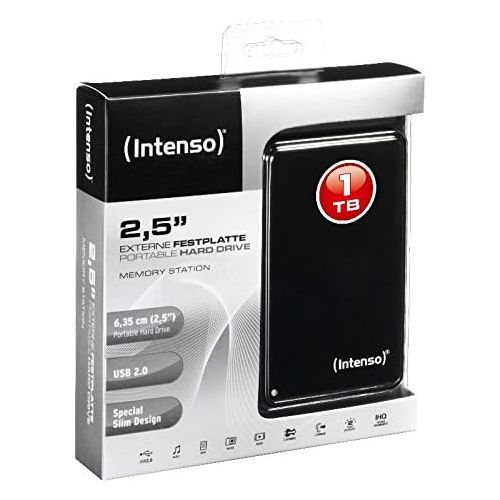  Intenso 6002560 1TB Memory Station USB 2.0 5400rpm 2.5 Inch External Hard Drive - Black