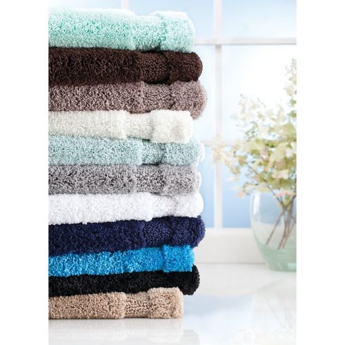  InterDesign Spa Microfiber Polyester Bath Mat, Non-Slip Shower Accent Runner Rug for Master, Guest, and Kids Bathroom 60 x 21 White