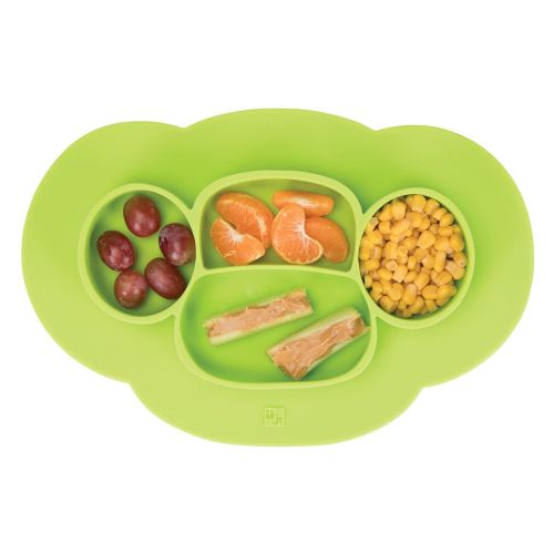  InterDesign 09971 IDjr Monkey Non-Slip Silicone Suction Divided Mini Placemat Plate for...