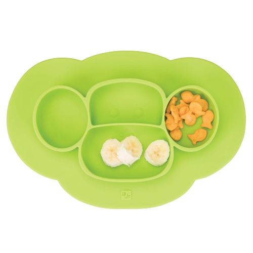  InterDesign 09971 IDjr Monkey Non-Slip Silicone Suction Divided Mini Placemat Plate for...