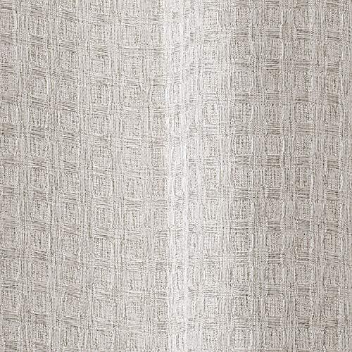  InterDesign Waffle Weave Fabric Shower Curtain, Luxury Hotel Style for Master, Guest, Kids Bathrooms, Bathtubs, Stalls, Heathered Linen