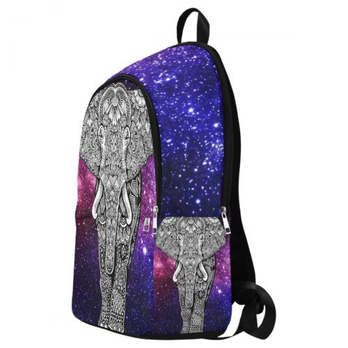  InterestPrint Galaxy Space Elephant Animal Casual Backpack College School Bag Travel Daypack