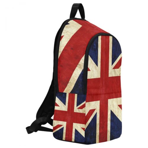  InterestPrint Vintage British Union Jack Flag Casual Backpack College School Bag Travel Daypack