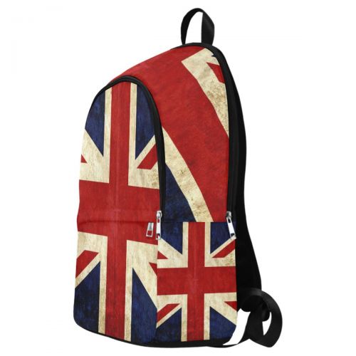  InterestPrint Vintage British Union Jack Flag Casual Backpack College School Bag Travel Daypack
