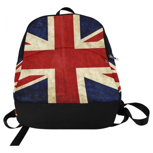  InterestPrint Vintage British Union Jack Flag Casual Backpack College School Bag Travel Daypack