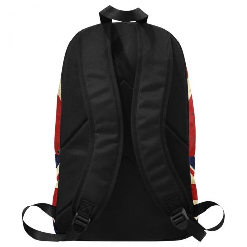  InterestPrint Vintage British Union Jack Flag Casual Backpack College School Bag Travel Daypack