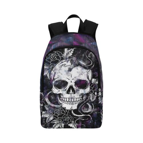  InterestPrint Graffiti Shark Brick Wall Casual Shoulders Backpack Travel Bag School Backpacks