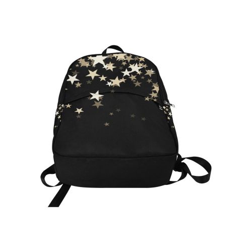  InterestPrint Adult Casual Backpack Stars Black Custom College School Bag Travel Daypack