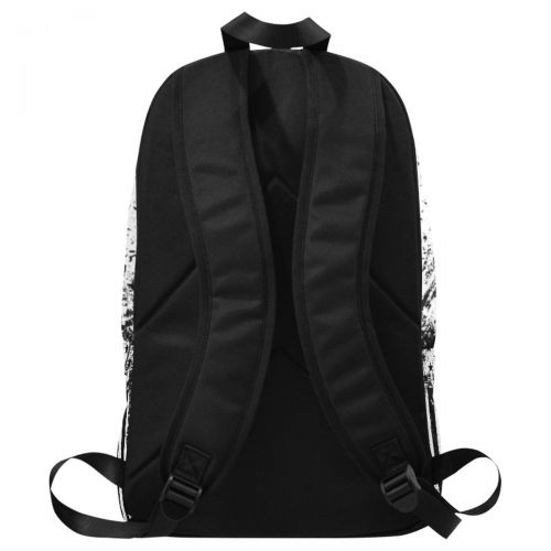 InterestPrint Black and White American Flag Casual Backpack School Bag Travel Daypack