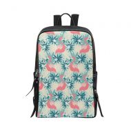 InterestPrint Unisex School Bag Flamingo Bird Animal Casual Backpack Daypack Shoulder 15 Laptop Outdoor Backpack Travel Daypack for Women Men Kids
