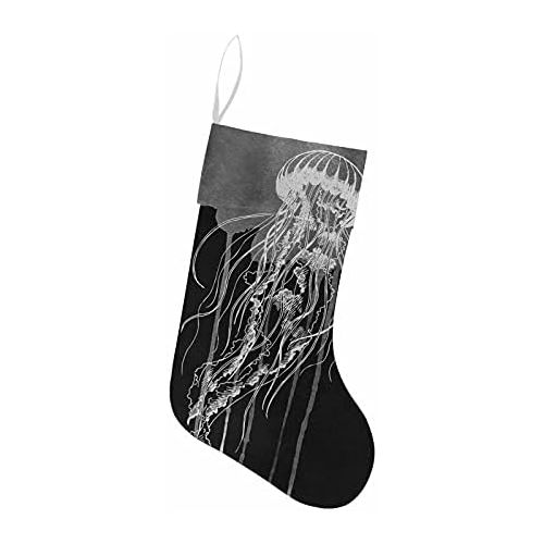  InterestPrint Jellyfish Sea Animal Christmas Home Decorations Fireplace Hanging Stocking 1 Piece