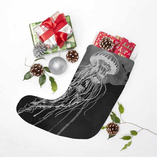  InterestPrint Jellyfish Sea Animal Christmas Home Decorations Fireplace Hanging Stocking 1 Piece