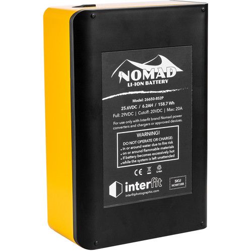  Interfit Detachable Battery for Nomad Portable Battery Pack