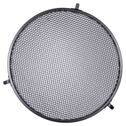  Interfit MR11G102 Studio Essentials Quality - Deep Zoom Reflector with Bowens S-Type Mount and 3 Grid Bundle 1020  30, Silver
