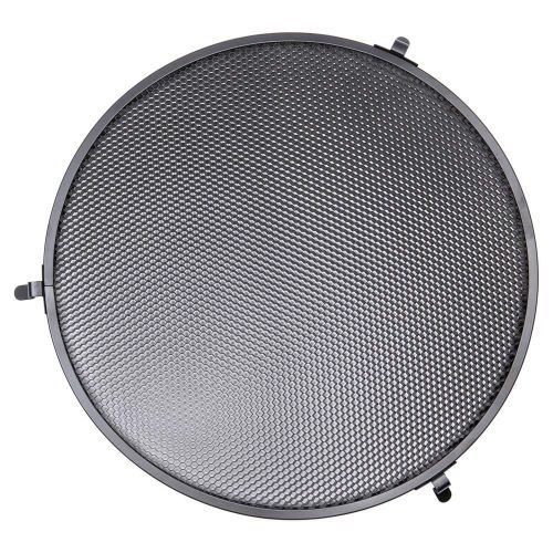  Interfit MR11G102 Studio Essentials Quality - Deep Zoom Reflector with Bowens S-Type Mount and 3 Grid Bundle 1020  30, Silver