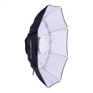 Interfit Photographic Interfit 28 Folding Beauty Dish with Bowens S-Type Mount - Sets Up in Seconds, Lightweight and Portable w/ Outer Diffuser, and Removable Deflector Plate
