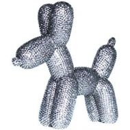 Interior Illusions Plus ii000347 Rhinestone Balloon Dog Bank, Graphite