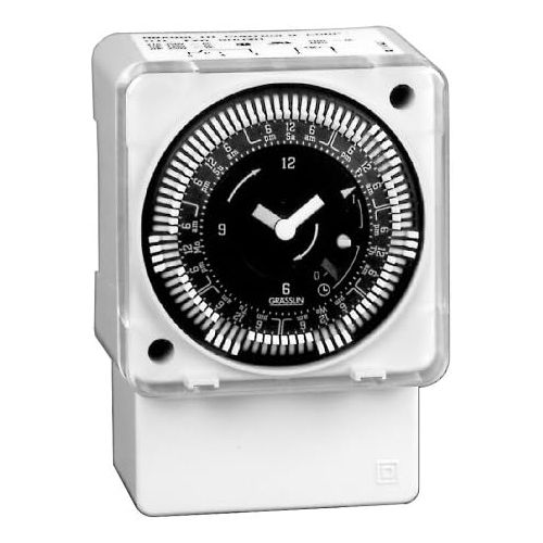  Grasslin by Intermatic MIL72AQWUZ-120 7-Day 120V SurfaceDin Rail Mount Electromechanical Time Control with Battery Backup