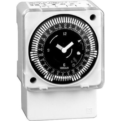  Grasslin by Intermatic MIL72AQWUZ-240 7-Day 240V SurfaceDin Rail Mount Electromechanical Time Control with Battery Backup