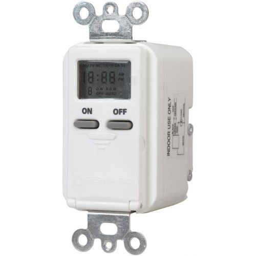  Intermatic EI500WC 7-Day Single-Pole Digital Time Switch, White