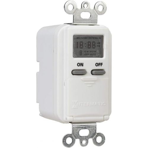  Intermatic EI500WC 7-Day Single-Pole Digital Time Switch, White