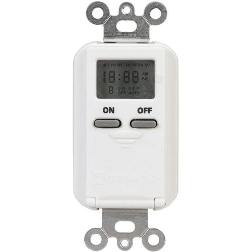  Intermatic EI500WC 7-Day Single-Pole Digital Time Switch, White