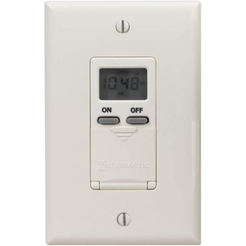  Intermatic EI500WC 7-Day Single-Pole Digital Time Switch, White