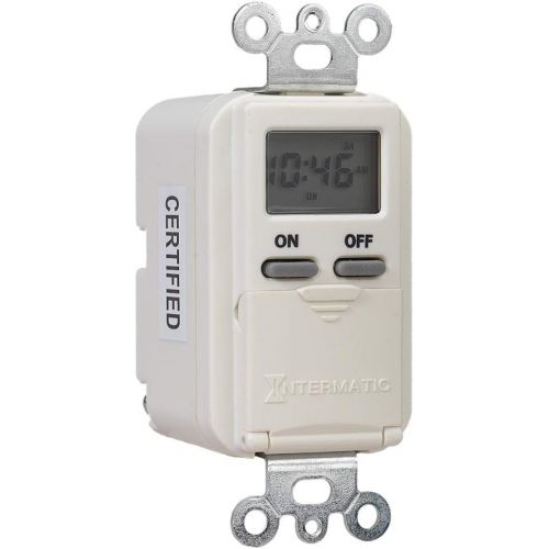  Intermatic EI500WC 7-Day Single-Pole Digital Time Switch, White