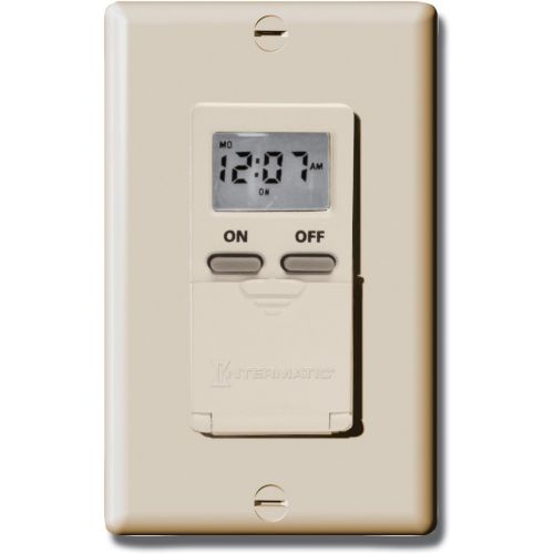  Intermatic EI500WC 7-Day Single-Pole Digital Time Switch, White