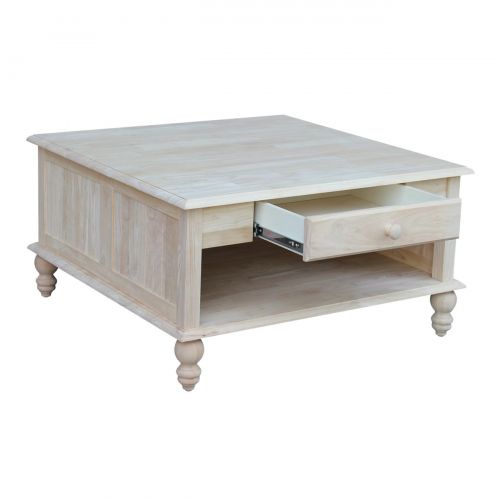  International Concepts OT-20SC Cottage Coffee Table Unfinished