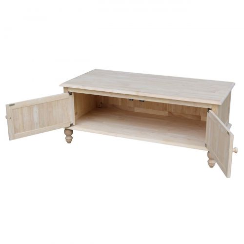  International Concepts OT-20C2 Cottage Coffee Table, Unfinished