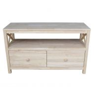 International Concepts TV Stand with X Sides