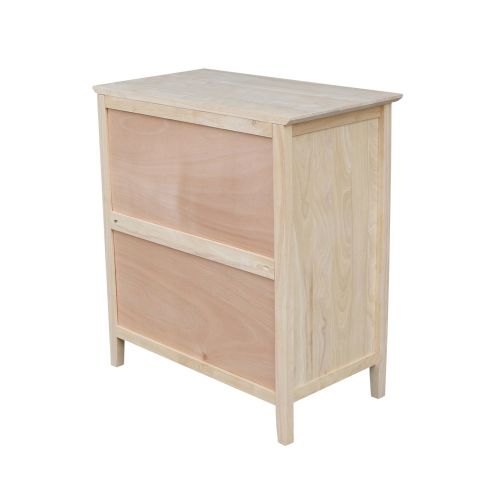  International Concepts Chest with 3 Drawers, Unfinished