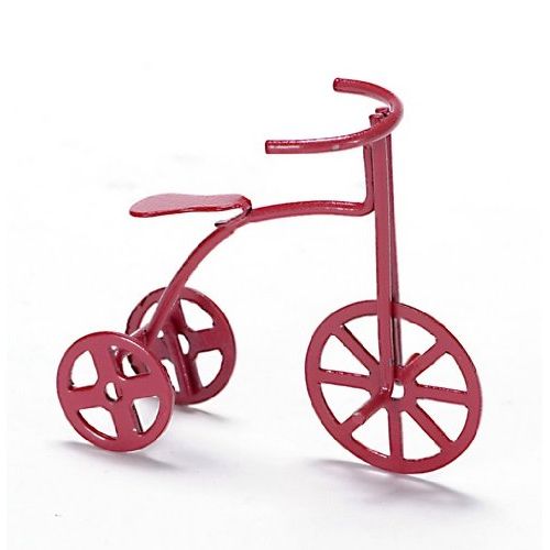  International Miniatures by Classics Dollhouse Miniature Childrens Red Tricycle