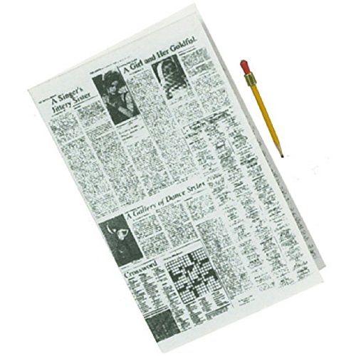  International Miniatures by Classics Dollhouse Miniature Newspaper with Pencil #IM65119