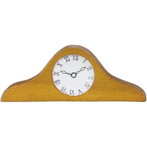  International Miniatures by Classics Dolls House Miniature 1:12 Scale Accessory Ornamental Wooden Mantle Clock