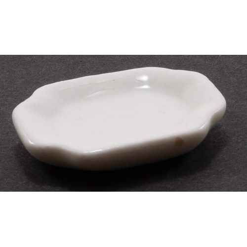  International Miniatures by Classics Dollhouse Miniature White Serving Platter