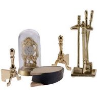 International Miniatures by Classics Dollhouse Miniature Set of Brass Fireplace Tools