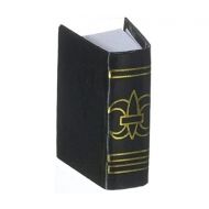 International Miniatures by Classics International Miniatures Dollhouse Miniature Black Covered Book with Blank Pages