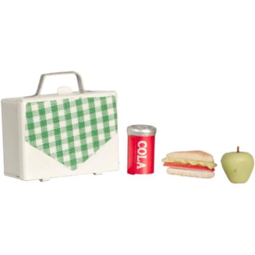  International Miniatures by Classics Dollhouse Miniature 1:12 Scale Lunch Box with Food and Drink