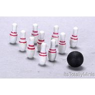International Miniatures by Classics Dollhouse Miniature Bowling Set