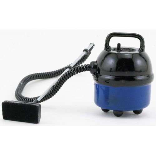  International Miniatures by Classics Dollhouse Miniature Portable Workshop Vacuum Cleaner, Blue with Black