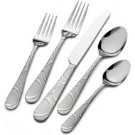 International Silver 5174729 Garland Frost 67-Piece Stainless Steel Flatware Set with Serving Utensil Set, Service for 12: Kitchen & Dining