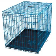 Internet's Best Internets Best Wire Dog Kennel - Double Door Metal Steel Crates - Indoor Outdoor Pet Home - Folding and Collapsible Cage