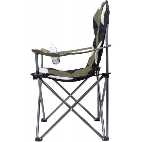  Internets Best Padded Camping Folding Chair - Outdoor - Sports - Cup Holder - Comfortable - Carry Bag - Beach - Quad