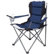 Internets Best Padded Camping Folding Chair - Outdoor - Sports - Cup Holder - Comfortable - Carry Bag - Beach - Quad