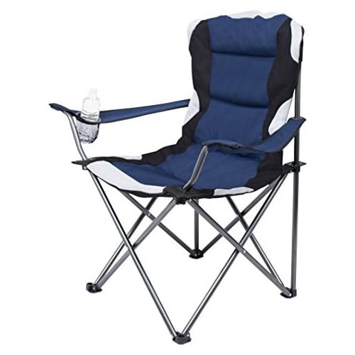  Internets Best Padded Camping Folding Chair - Outdoor - Sports - Cup Holder - Comfortable - Carry Bag - Beach - Quad