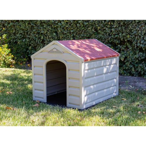  Internets Best Internet’s Best Outdoor Dog House | Comfortable Cool Shelter | Durable Plastic Design | Home Kennel | Indoor or Outdoor Use